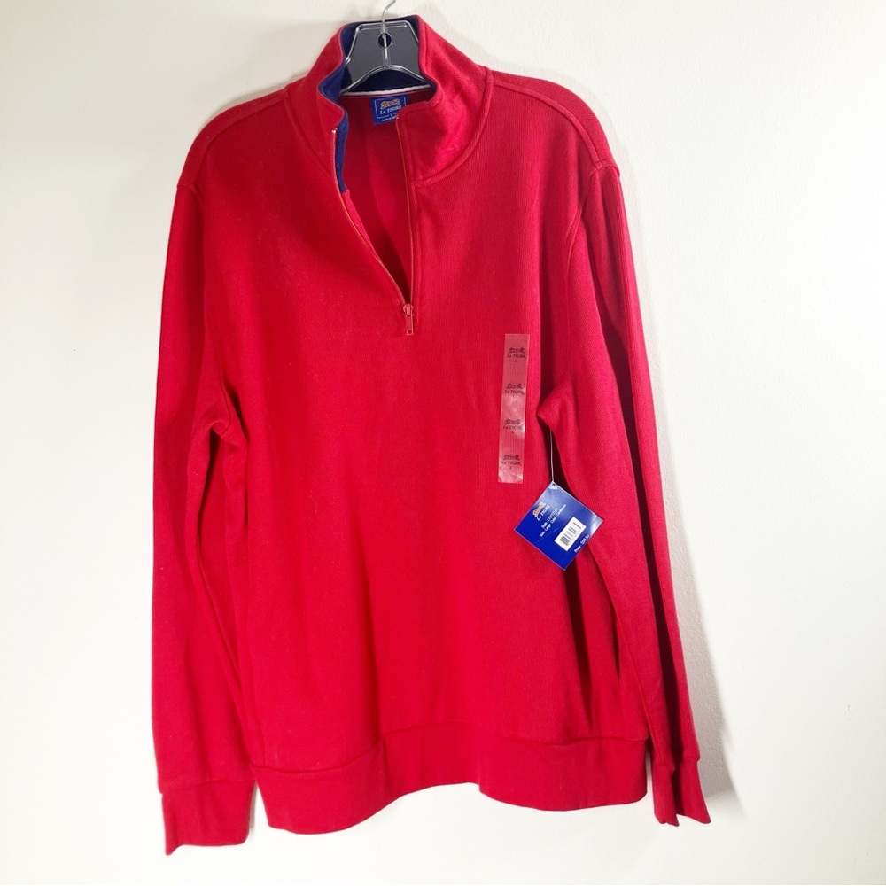 Le Tigre Extra Large Pull Over sweatshirt with quarter zip Size L NWT